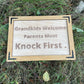 Funny Sign - Grandparents sign