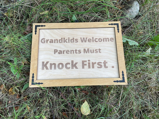 Funny Sign - Grandparents sign