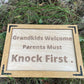 Funny Sign - Grandparents sign