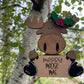 Hand-Painted “Merry Moose-Mas” Wooden Ornament , Handmade Plywood Christmas Decoration