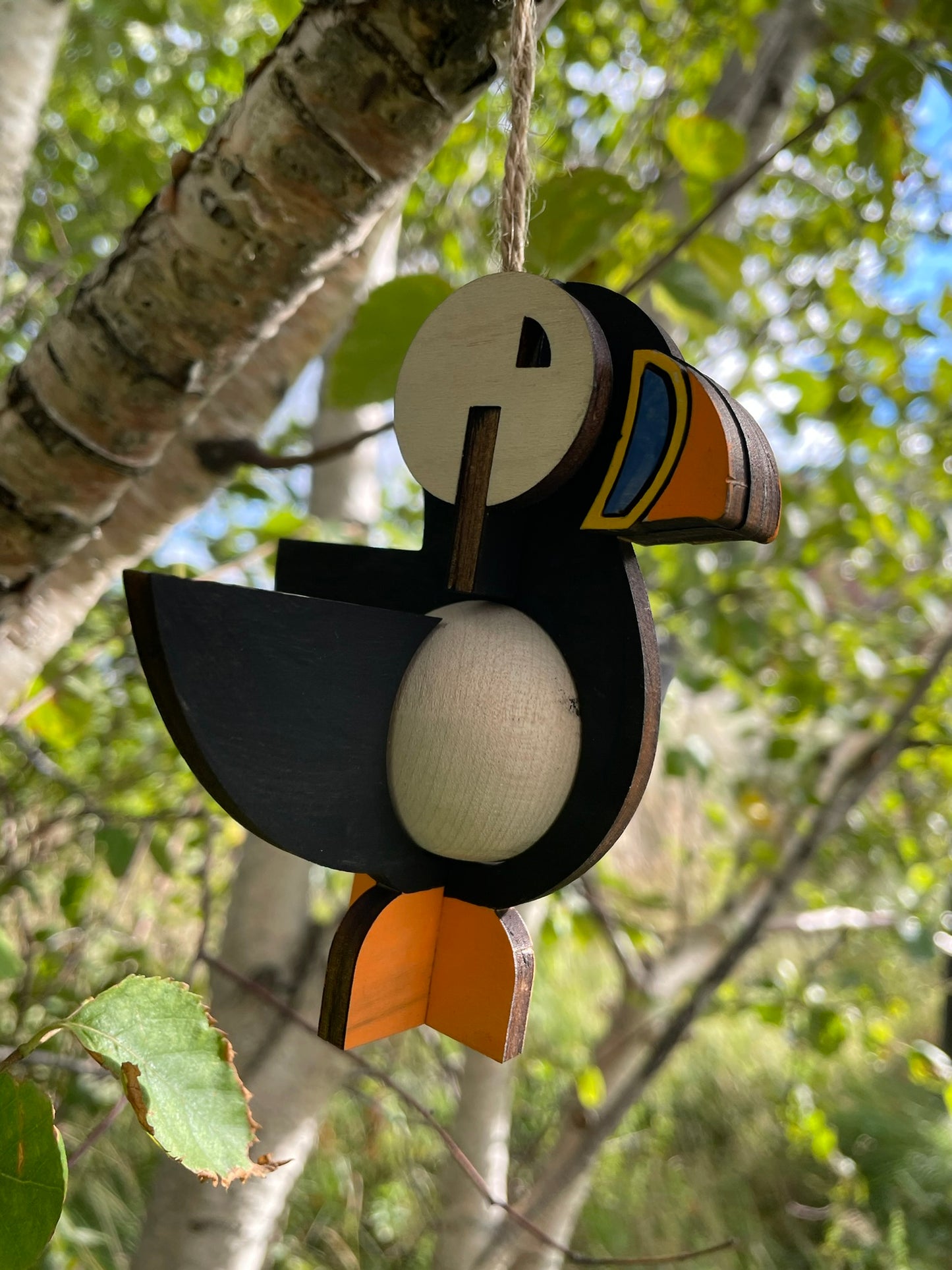 Handcrafted 3D Puffin Ornament