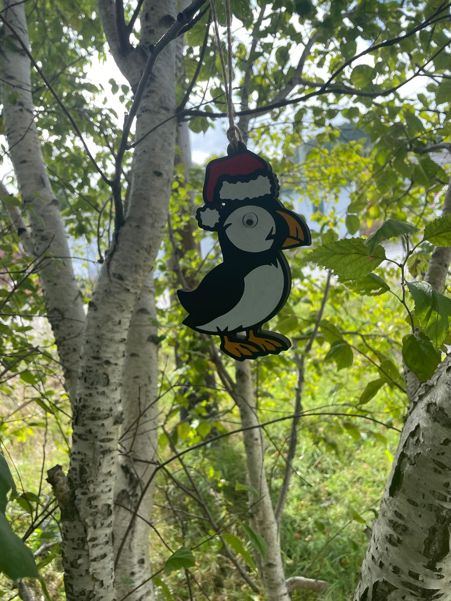 Handcrafted Puffin Christmas Ornament