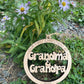 Personalized “Our First Christmas As” Wooden Ornament – Nanny & Poppy, Mom & Dad, Grandma & Grandpa, or Mr. & Mrs.