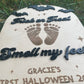 Trick or Treat Baby Footprint Halloween Sign