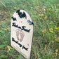 Trick or Treat Baby Footprint Halloween Sign