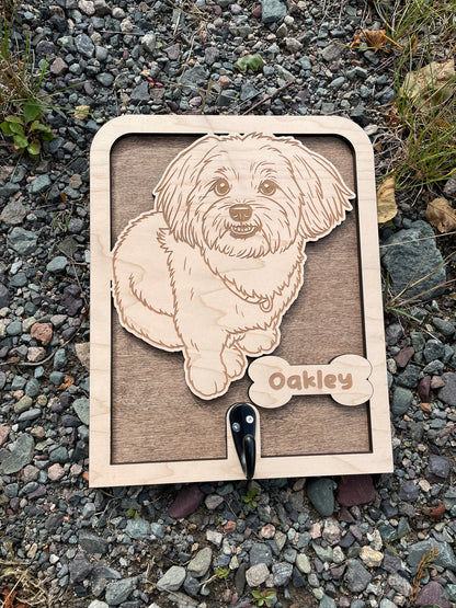 Custom Pet Portrait – Ornament, Leash Holder, or Fridge Magnet