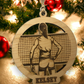 Custom Engraved Name volleyball player Ornament