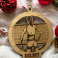 Custom Engraved Name volleyball player Ornament