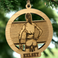 Custom Engraved Name volleyball player Ornament