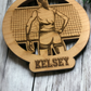 Custom Engraved Name volleyball player Ornament