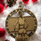 Custom Engraved Name volleyball player Ornament