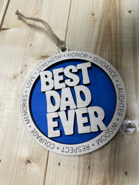 Best Dad Ever , Tools Ornaments
