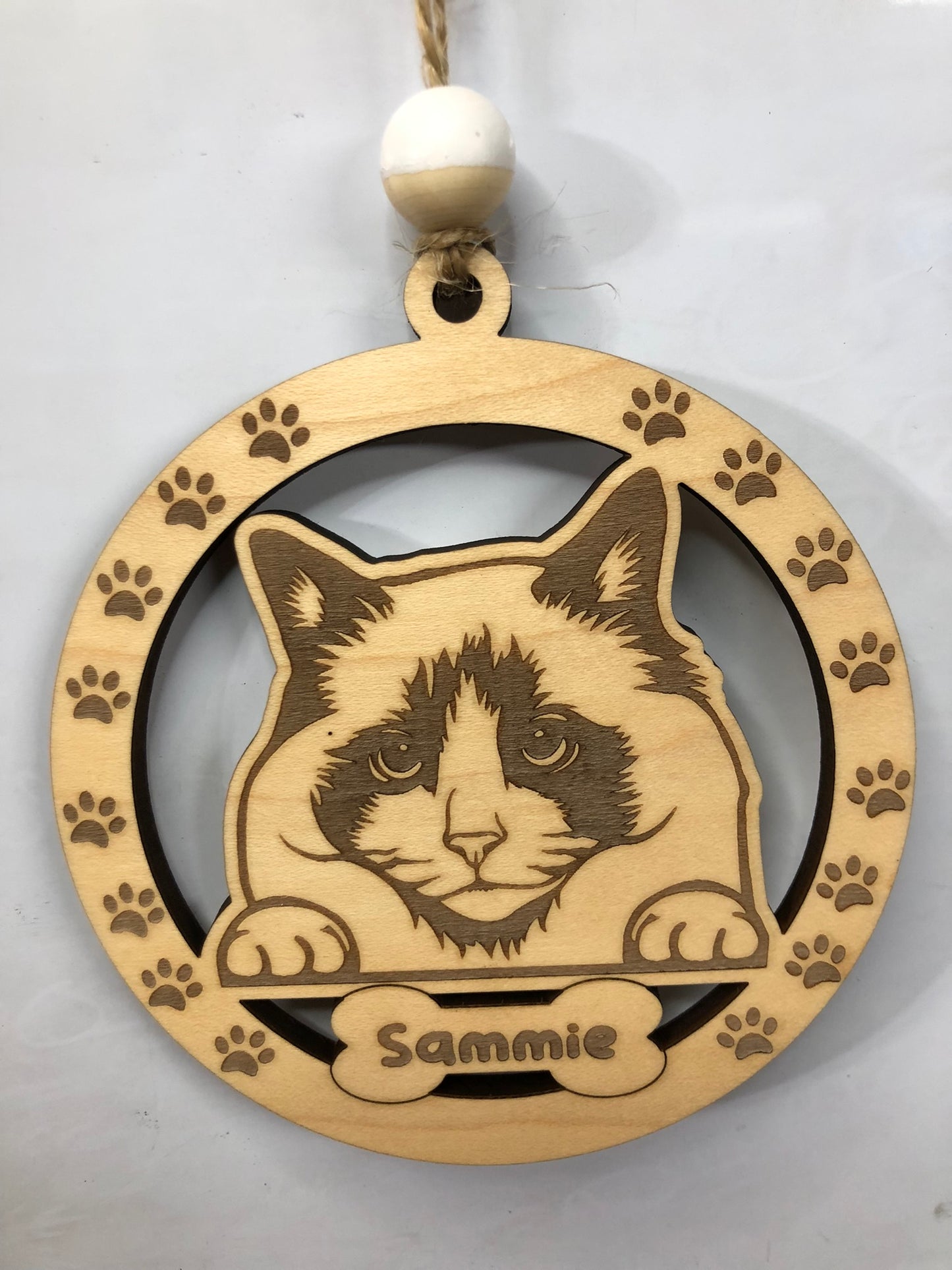 Personalized Cat Ornament