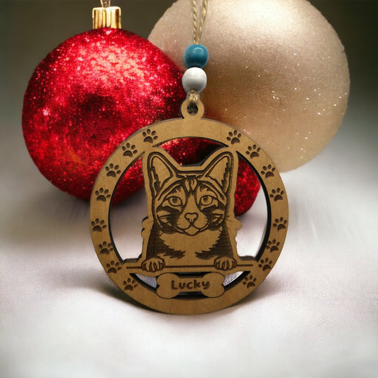 Personalized Cat Ornament